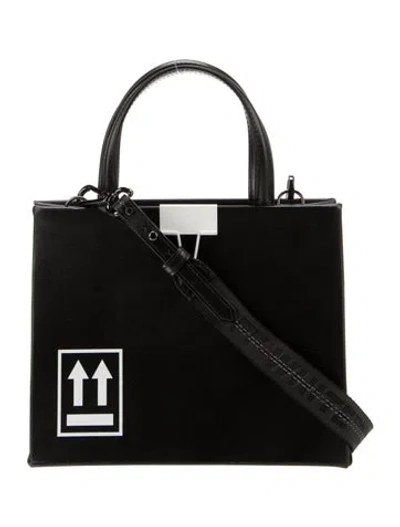 Pre-owned Off-white Leather Medium Box In Black