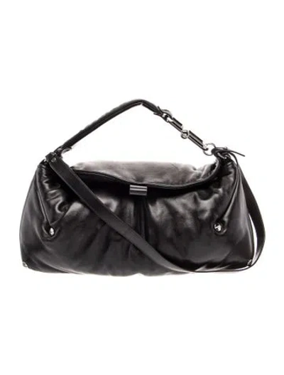 Pre-owned Off-white Leather Medium San Diego Shoulder Bag 2023 In Black