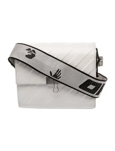 Pre-owned Off-white Leather Messenger Bag In White