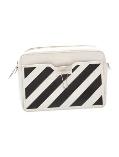 Pre-owned Off-white Leather Minaudière In White