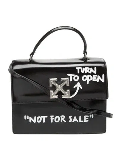 Pre-owned Off-white Leather "not For Sale" In Black