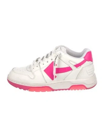 Pre-owned Off-white Leather Printed Chunky Sneakers In Multi