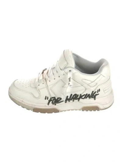 Pre-owned Off-white Leather Printed Sneakers In White