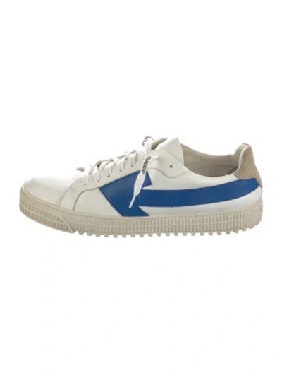 Pre-owned Off-white Leather Printed Sneakers In White