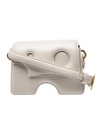 Pre-owned Off-white Leather Shoulder Bag In Neutral