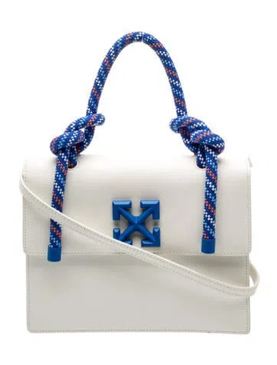 Pre-owned Off-white Leather Shoulder Bag In White