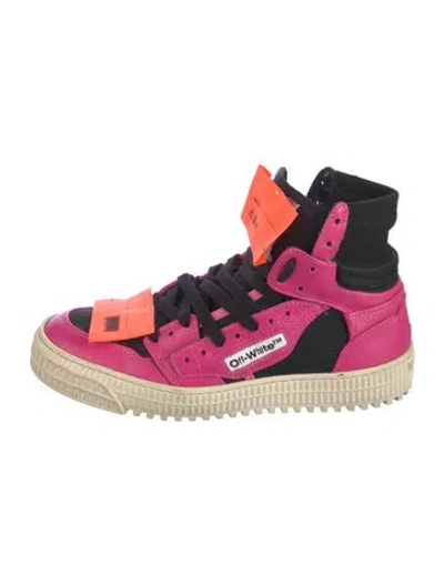 Pre-owned Off-white Leather Sneakers In Multi
