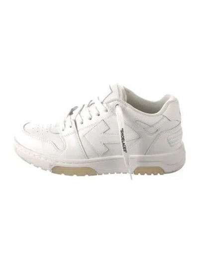 Pre-owned Off-white Leather Sneakers In White