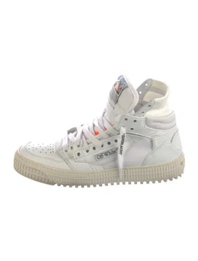 Pre-owned Off-white Leather Sneakers In White