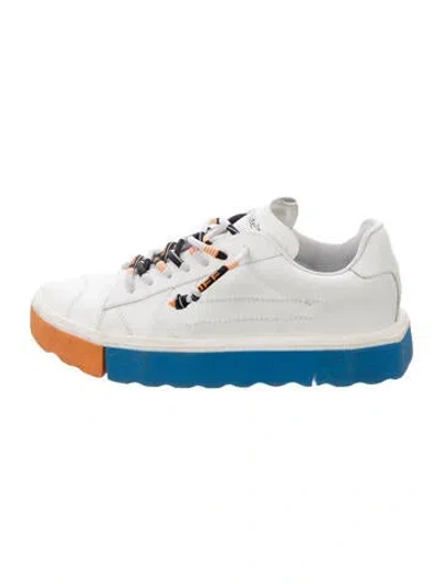 Pre-owned Off-white Leather Sneakers In White