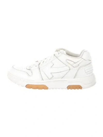 Pre-owned Off-white Leather Sneakers In White