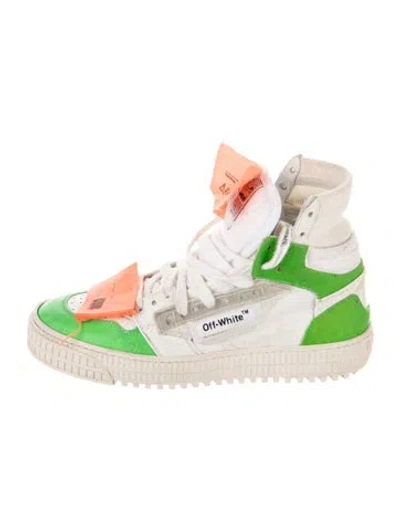Pre-owned Off-white Leather Sneakers In White