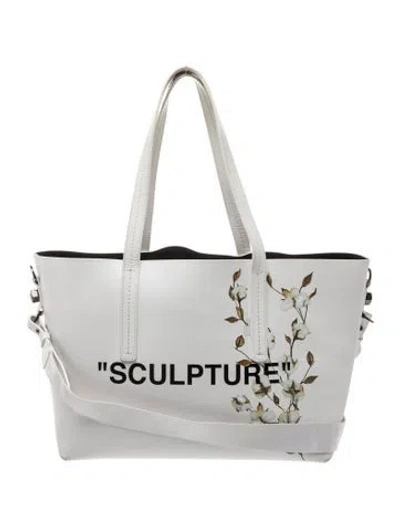Pre-owned Off-white Leather Tote In White