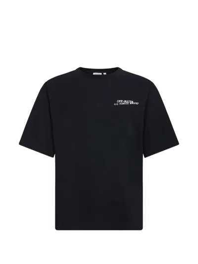 Off-white Off White Minimally Styled Short Sleeve T-shirt For Men In Black