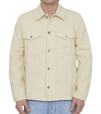 Off-white Light Beige Denim Shirt In Neutral
