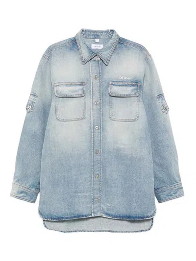 Off-white Light Blue Cotton Denim Shirt