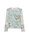 Off-white Light Jersey Storytelling Double Top In Multi