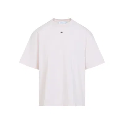 Off-white Light Pink Rubbed Paint Arrows Skate Cotton T-shirt In Black