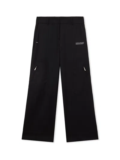 Off-white Light Wool Corporate Toybox Trousers In Black-white