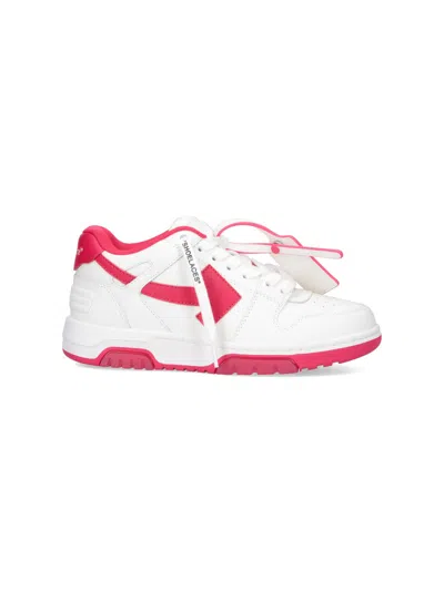 Off-white Lightweight Leather Sneakers In Multi