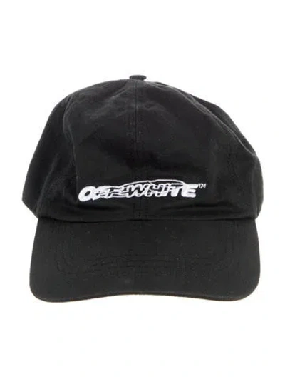 Pre-owned Off-white Logo Baseball Cap In Black