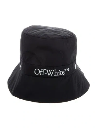 Pre-owned Off-white Logo Bucket Hat In Black