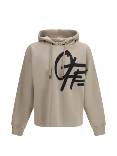 Off-white Logo Hoodie In Neutral