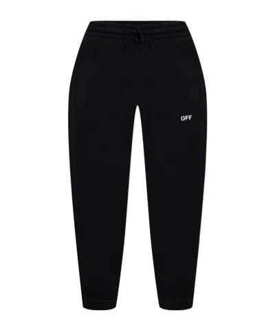 Off-white Kids' Logo Jogging Bottoms Juniors In Black