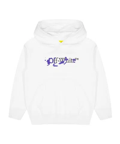 Off-white Kids'  Logo Off The Hook In Neutral