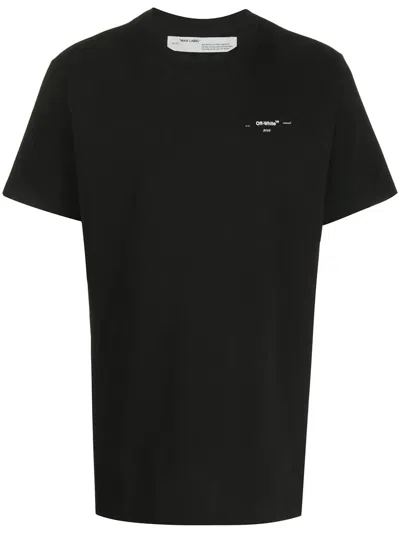 Off-white Logo Print T-shirt In Black