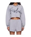 Off-white Script Polo Sweatshirt In Gray