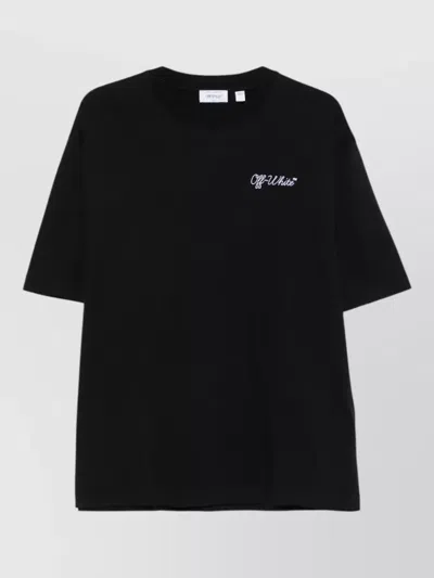 OFF-WHITE LOGO SCRIPT SKATE CREW NECK T SHIRT