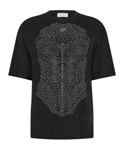 Off-white Logo Short Sleeve T-shirt In Black