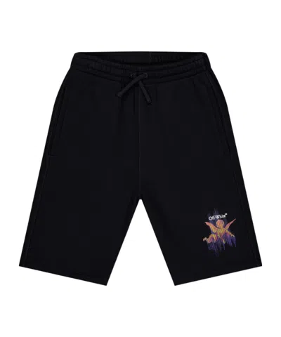 Off-white Logo Shorts In Black