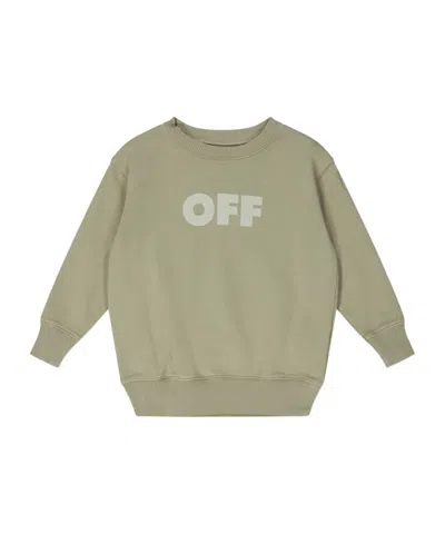 Off-white Kids' Logo Sweatshirt In Gray