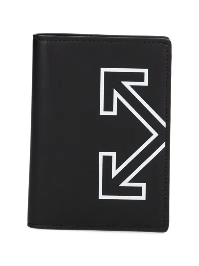 Off-white Logo Wallet In Black
