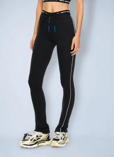 Off-white Logoband Leggings In Black