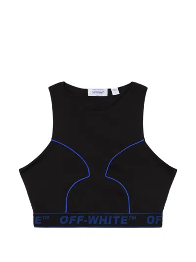 Off-white Logoband Lycra Top In Black