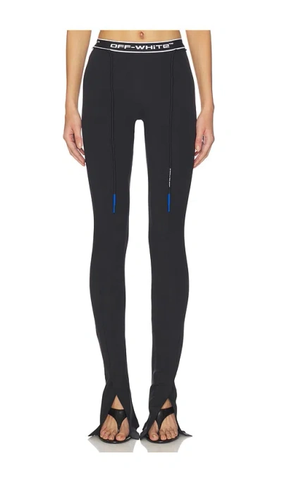 Off-white Logoband Split Legging In Black-fushia