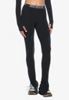 Off-white Logoband Split Legging In Black