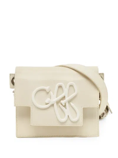 Pre-owned Off-white Logo-detail Cross-body Bag In Neutral