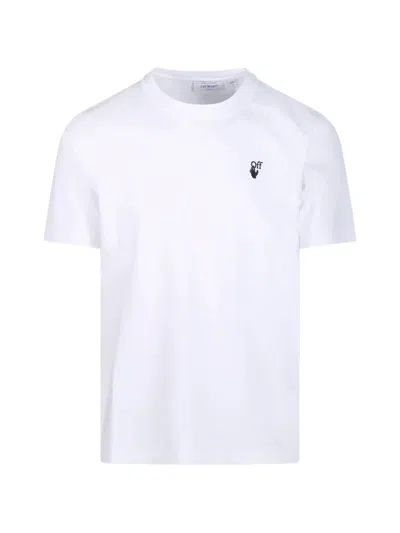 Off-white Logo-detail T-shirt In White