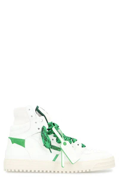 Off-white Logo-detailed High-top Sneaker In Animal Print