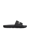 Off-white Bookish Open Toe Slip-on Slides In Black