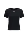 Off-white Off White Off Stamp Rib Basic Tee Black White In Black