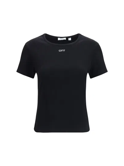 OFF-WHITE OFF-WHITE LOGO-EMBROIDERED T-SHIRT