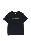 Off-white Crew Neck T-shirt In Blue