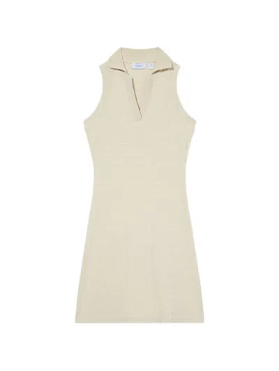 Off-white Logo-jacquard Mini Dress In White