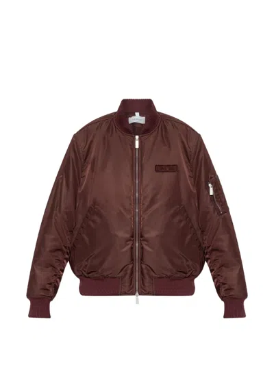 Off-white Logo-patch Bomber Jacket In Multi