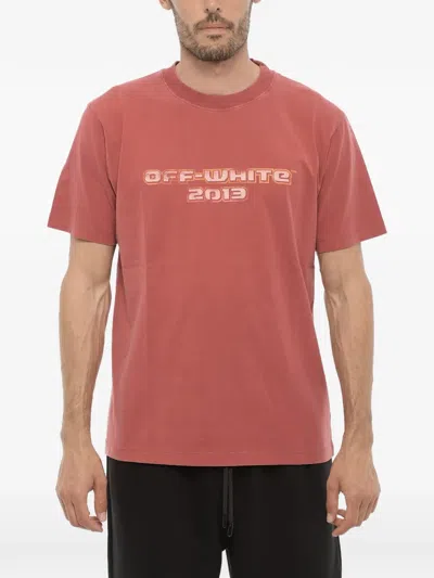 Off-white Logo-print Bacchus-print T-shirt In Pink